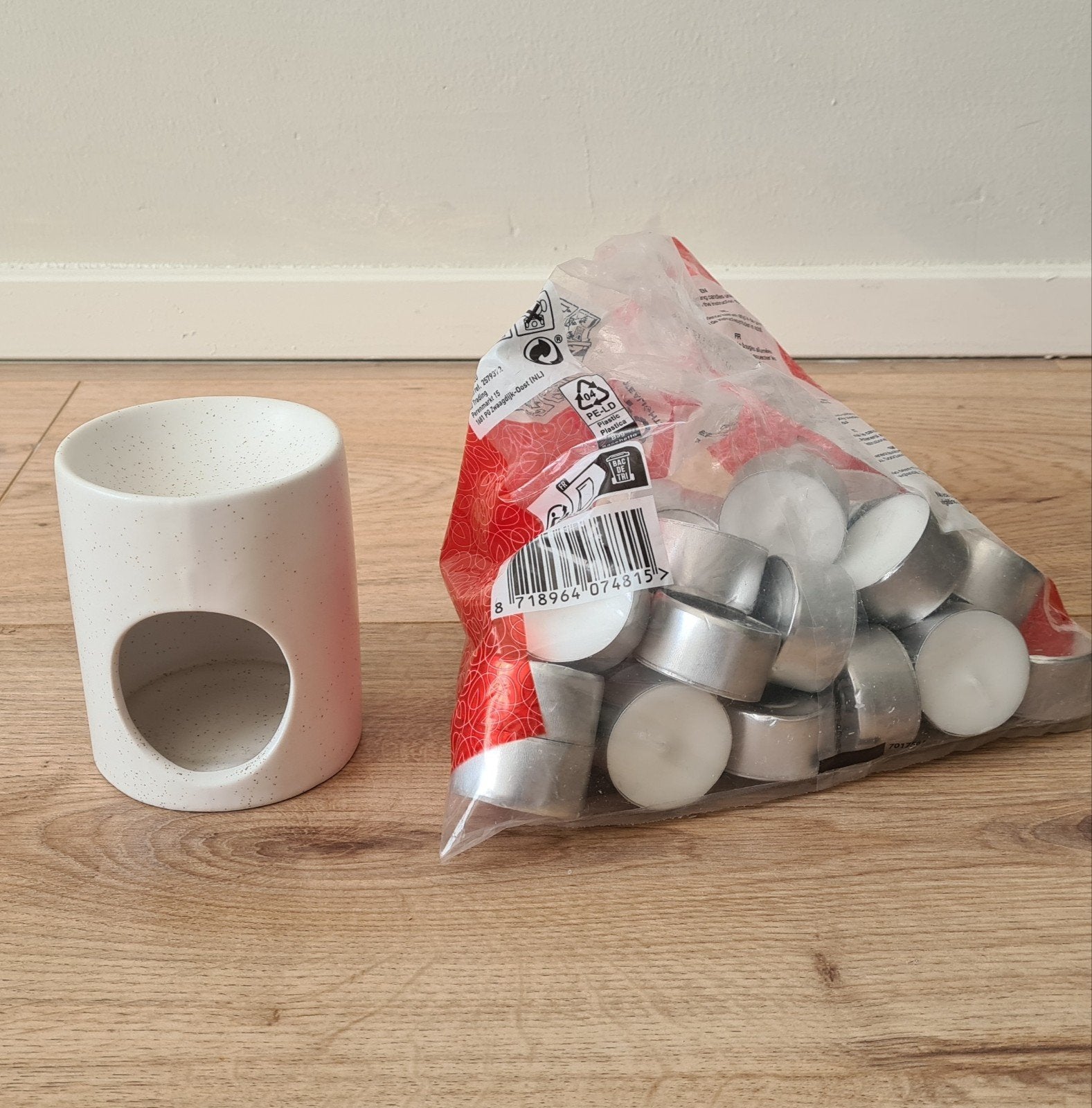 Geuroliebrander + theelichtjes, Huis en Inrichting, Ophalen, Zo goed als nieuw