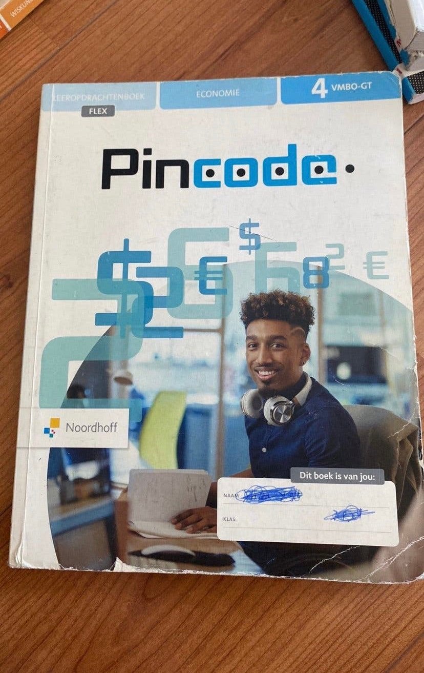 Pincode Economie – VMBO-GT leerjaar 4 (leeropdrachtenboek), Boeken, Ophalen of Verzenden, Gelezen, VMBO, Economie