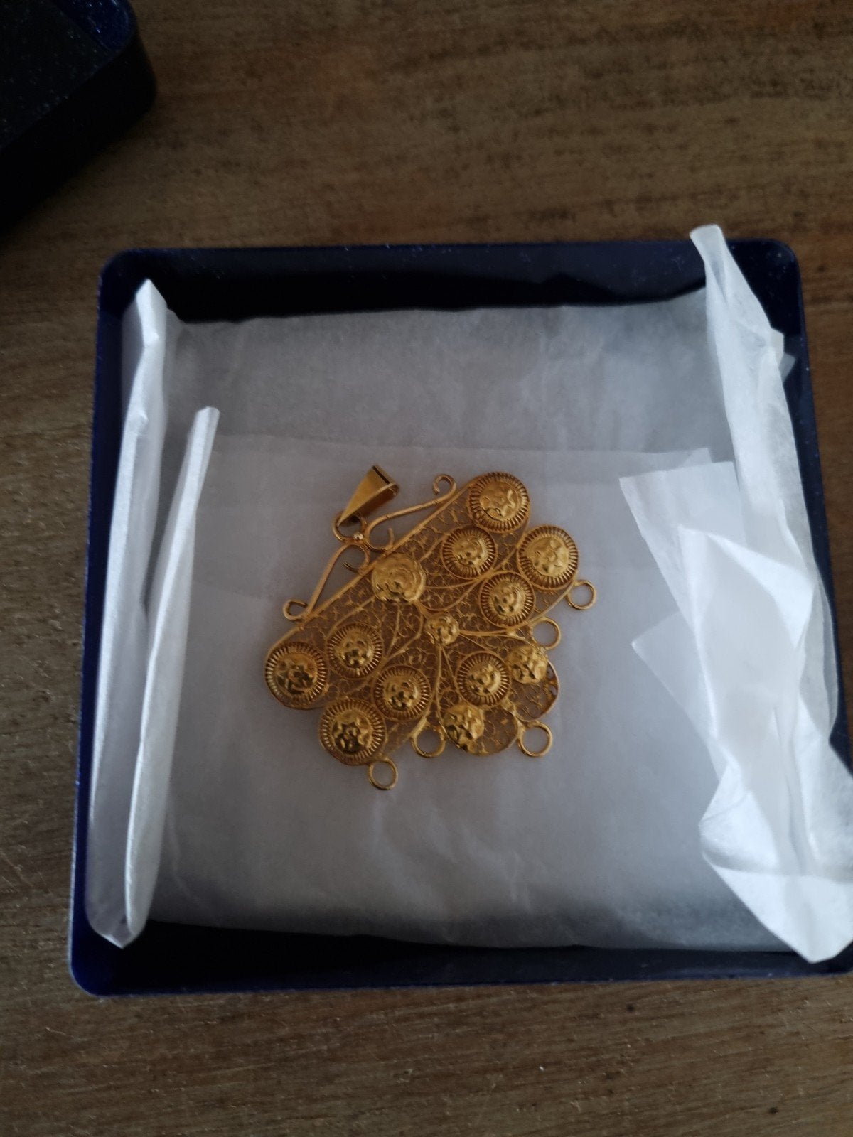 Antieke Zeeuwse filigrain slot 18 karaats - Hanger, Ophalen, Goud, Hanger