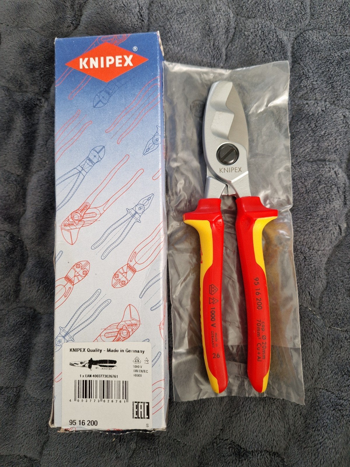 Knipex Kabelschaar met dubbele snijkanten., Ophalen of Verzenden, Nieuw