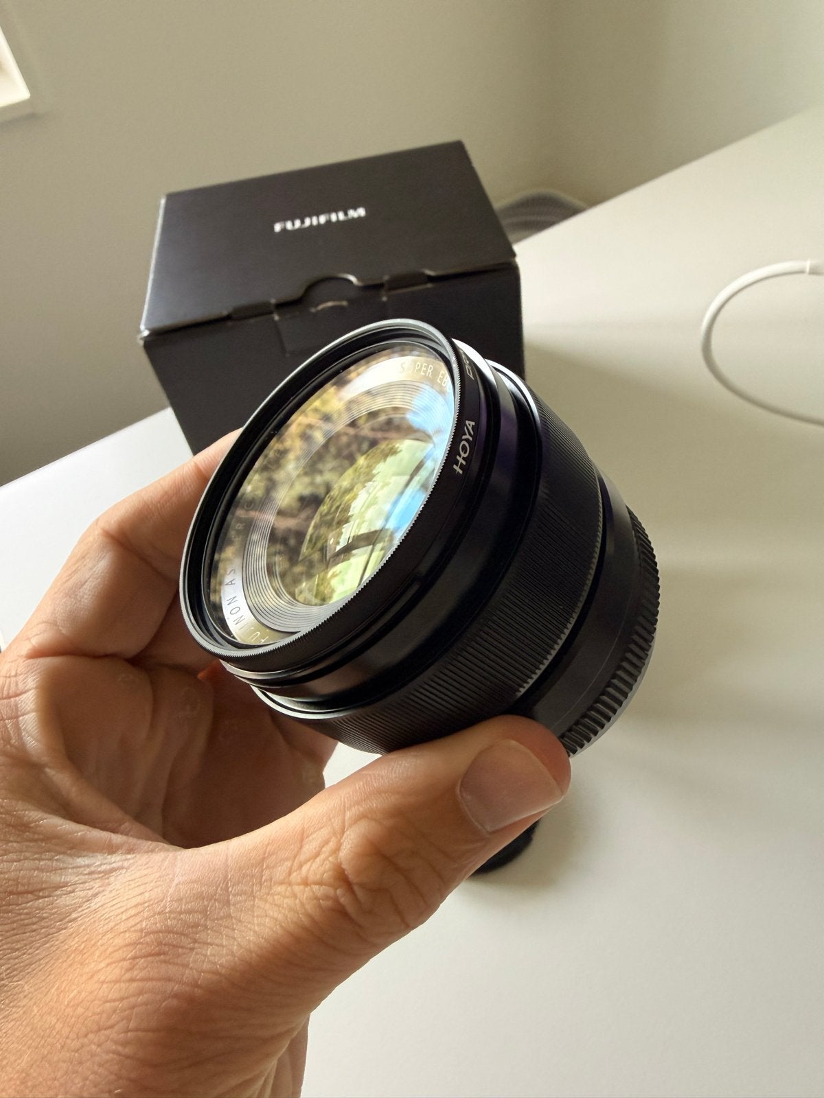 Fujifilm Fujinon XF 23mm F1.4 R met Hoya UV filter, Fujifilm, Zo goed als nieuw, Fujifilm X-mount, Inclusief filter