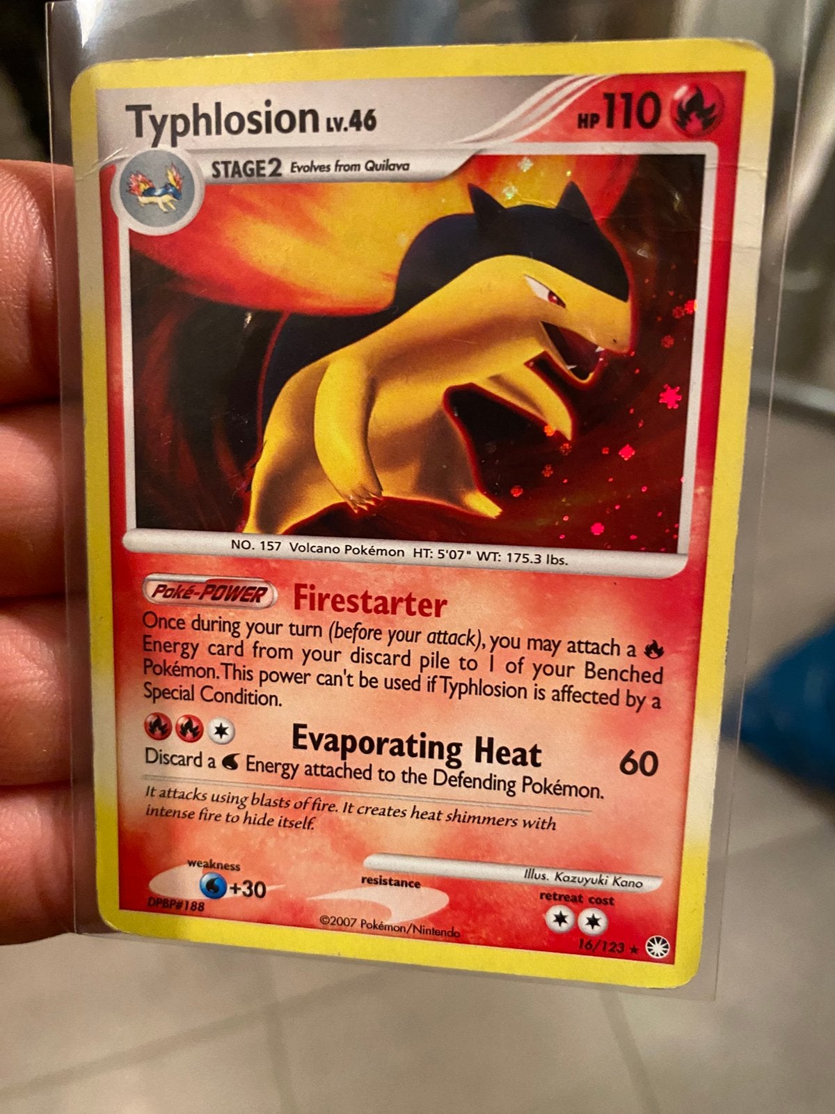 Vintage Typhlosion kaart, Verzenden, Zo goed als nieuw