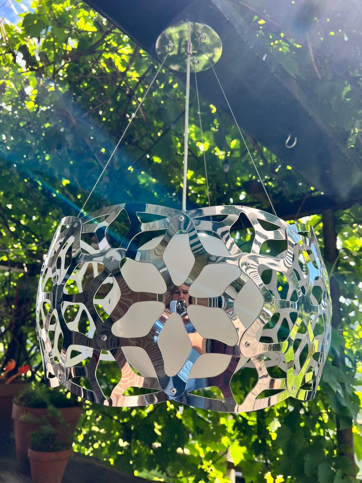 Bijzondere lamp, Ophalen of Verzenden, Gebruikt, Glas, Vintage design