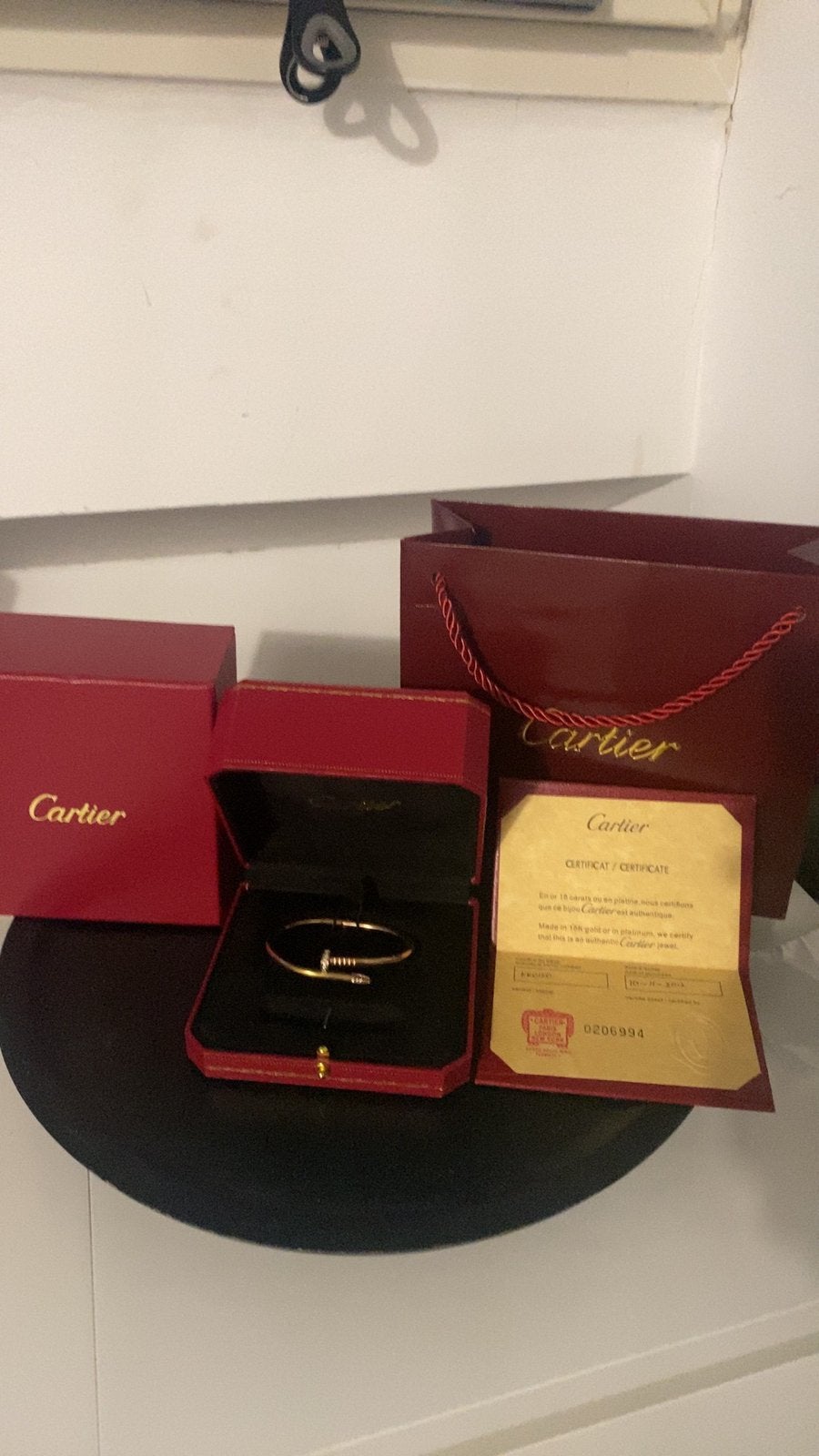Cartier Juste un Clou Armband  Roségoud met Diamanten, Ophalen of Verzenden, Zo goed als nieuw, Roze, Met edelsteen
