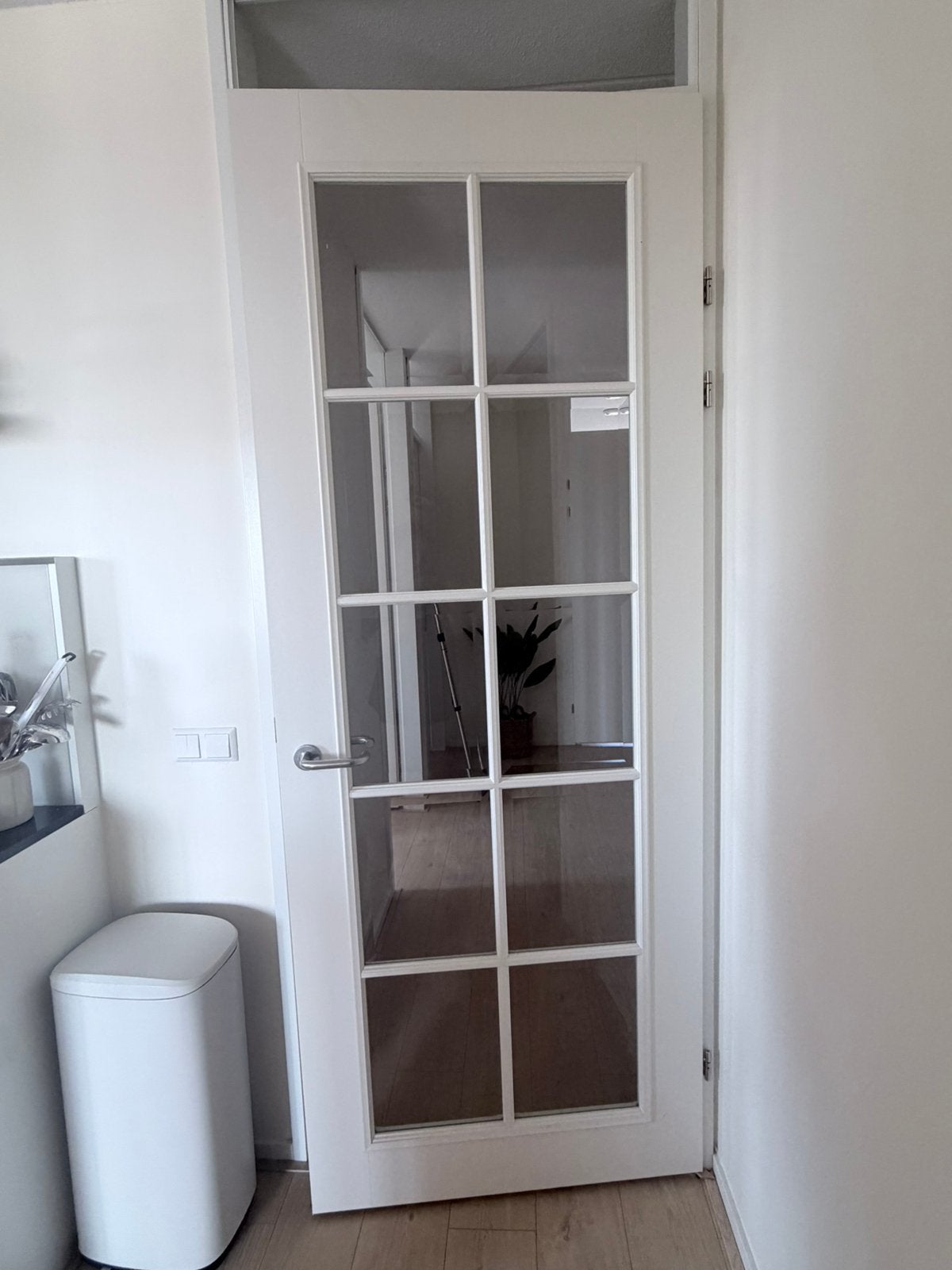 Opdekdeur glas rechtsdraaiend Svedex, Ophalen, Binnendeur, 200 tot 215 cm, Glas
