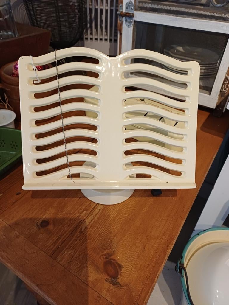 Vintage Emaille BoekHouder., Antiek en Kunst, Ophalen of Verzenden
