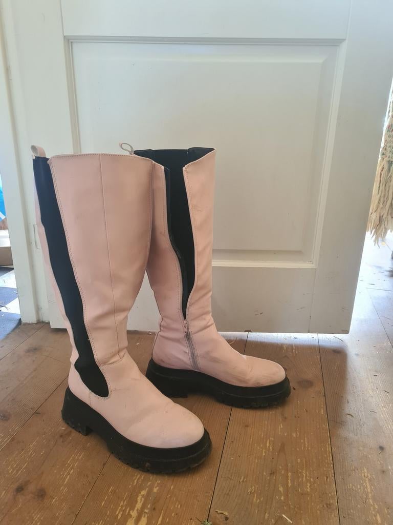 Roze dames laarzen, Kleding | Dames, Schoenen, Hoge laarzen, Ophalen of Verzenden, Onbekend, Roze