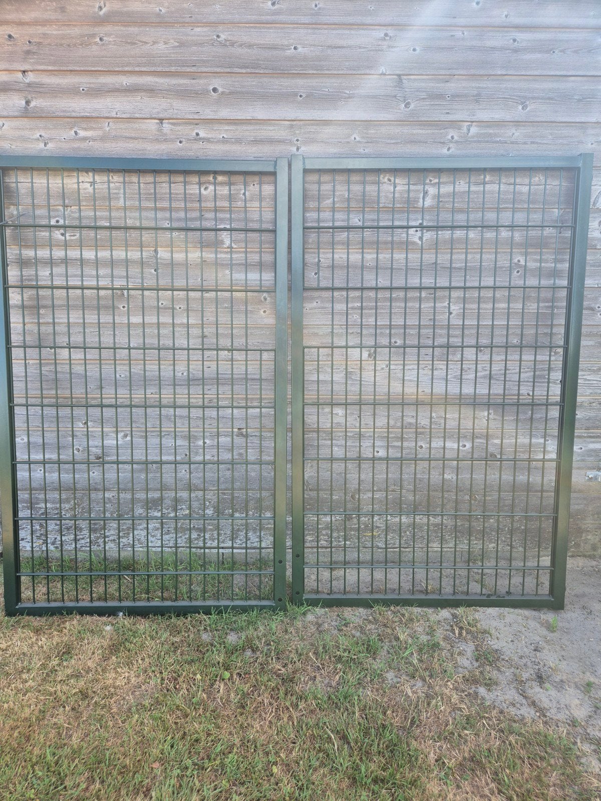 dubbele poort 2m breed 1m60 hoog.NIEUW. Kleur groen, Tuin en Terras, Tuinpoorten, Ophalen, Nieuw, 150 tot 200 cm, IJzer