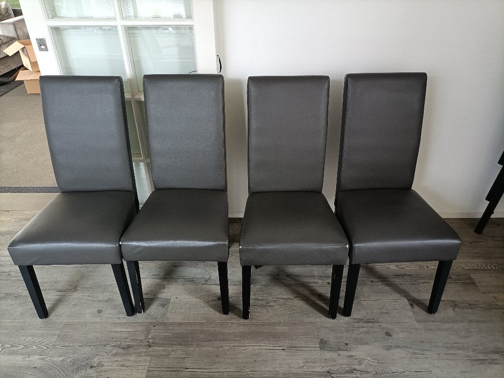 4x Stoelen bruine, Huis en Inrichting, Ophalen, Gebruikt, Bruin, Hout