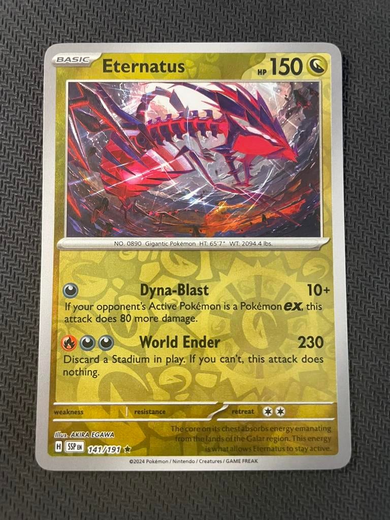 Eternatus 141/191 Rare Reverse Holo Surging Sparks Packfresh, Verzenden, Zo goed als nieuw