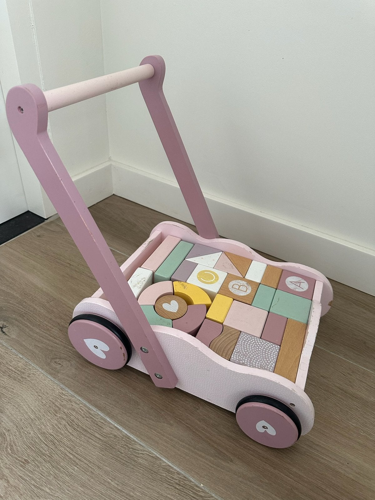 Little Dutch blokkenkar / loopwagen, Ophalen, Gebruikt