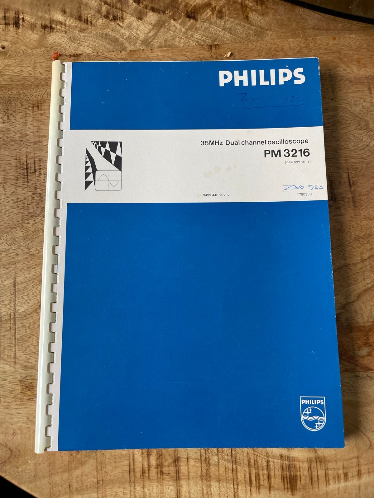 Handleiding Philips PM3216 Oscilloscoop (35 MHz Dual Channel, Ophalen of Verzenden