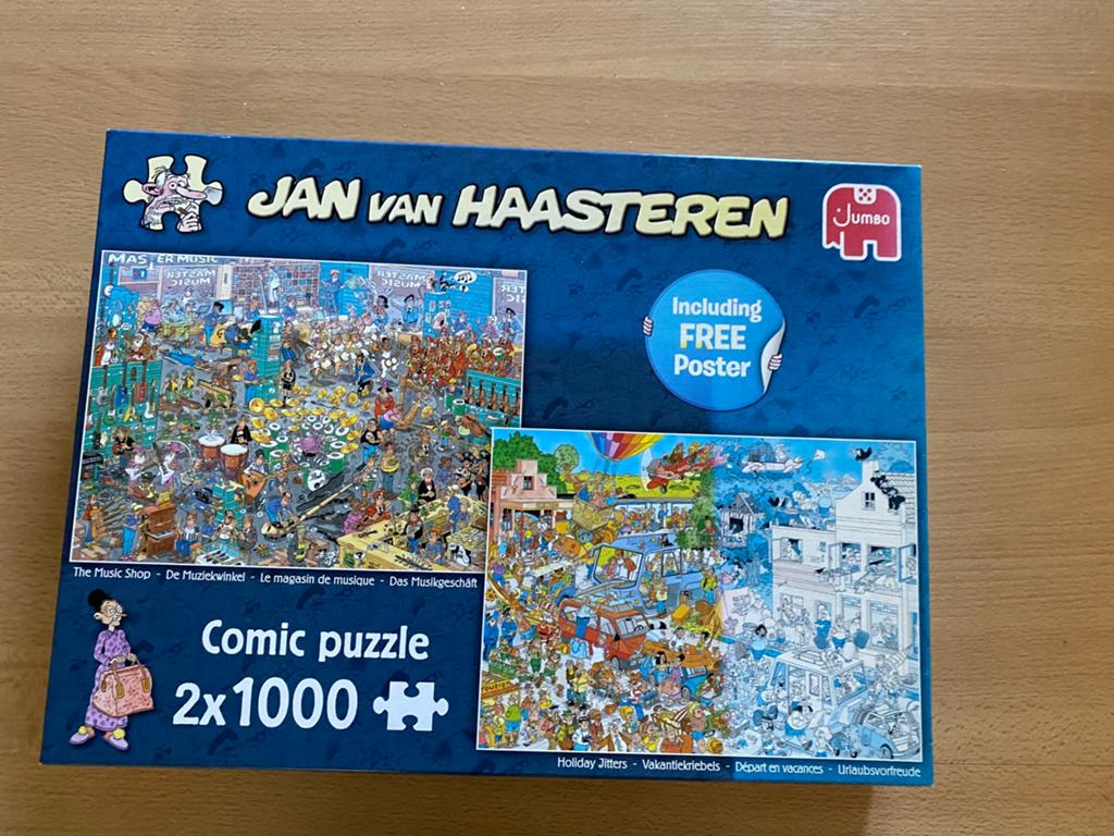 Jan van Haasteren 2x 1000, Ophalen, 500 t/m 1500 stukjes, Zo goed als nieuw