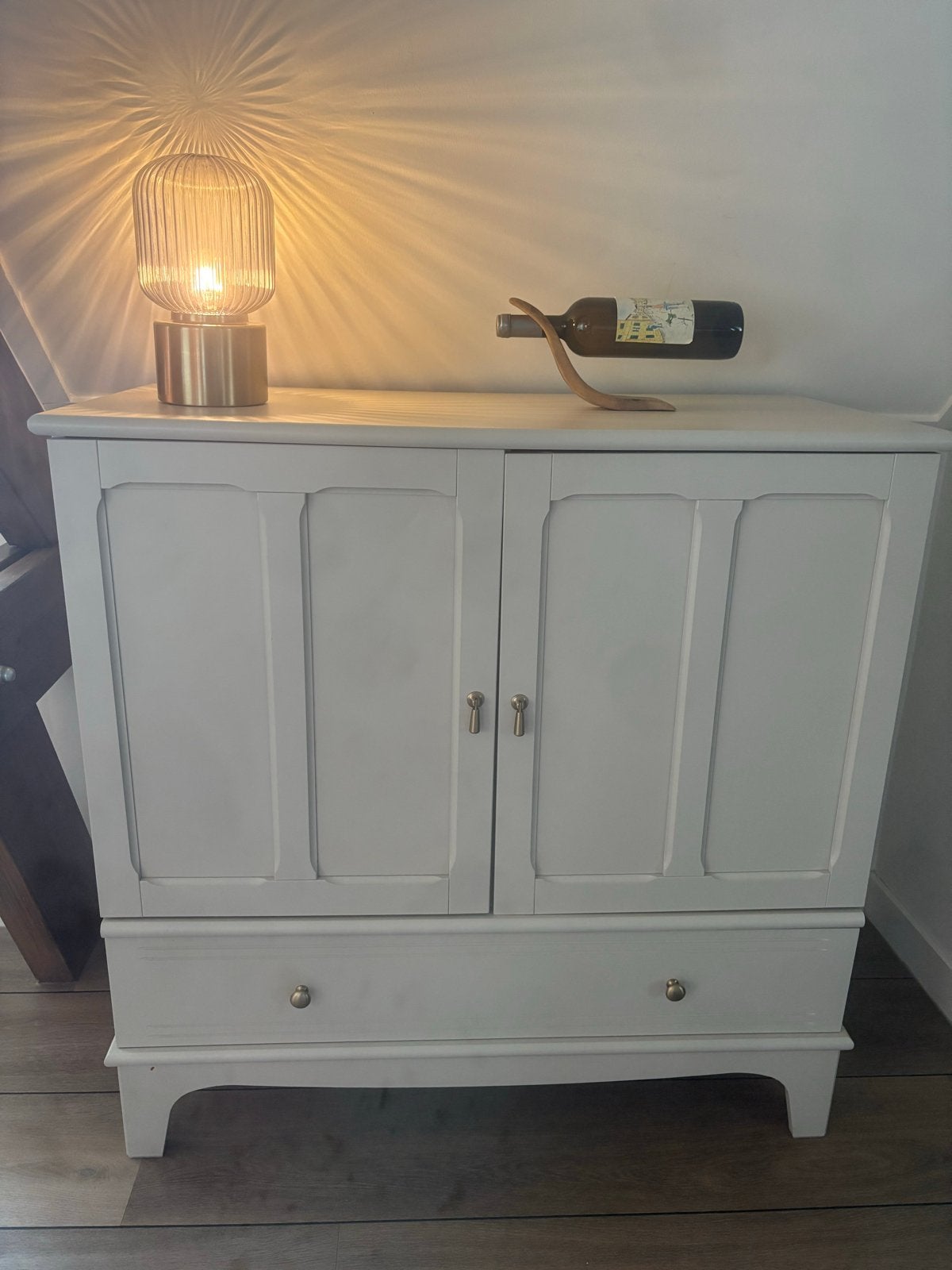 IKEA LOMMARP Dressoir / Opbergkast wit - Landelijke stijl, Ophalen, Gebruikt, 50 tot 100 cm, Met lade(s)