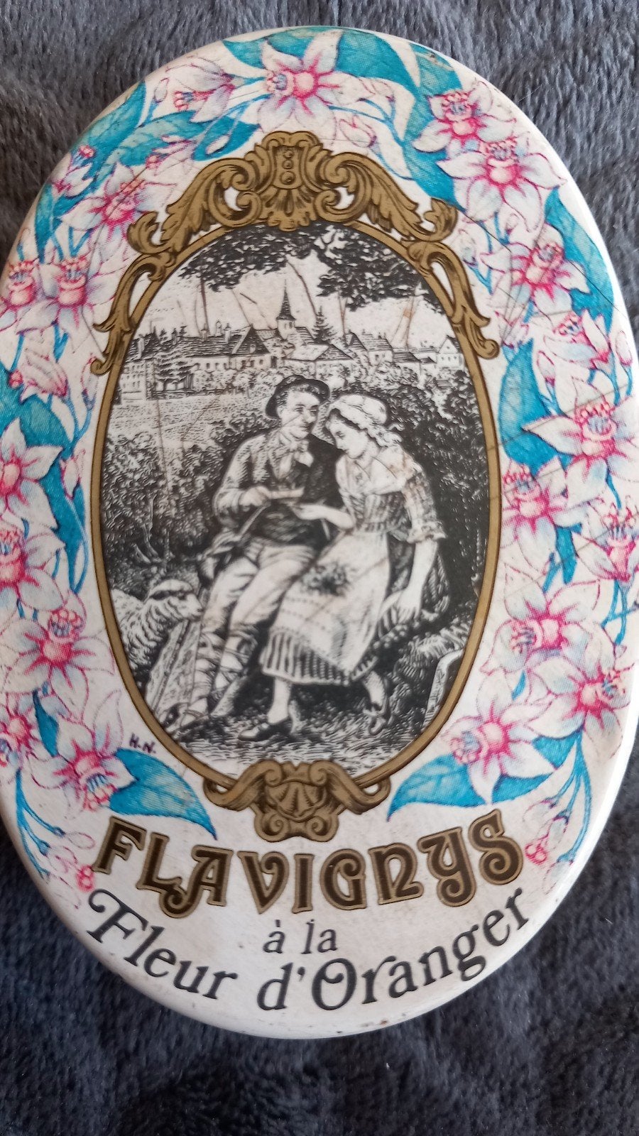 Snoepblikje Zeldzame Variant '60/'70 Fleur d'Oranger Vintage, Ophalen of Verzenden