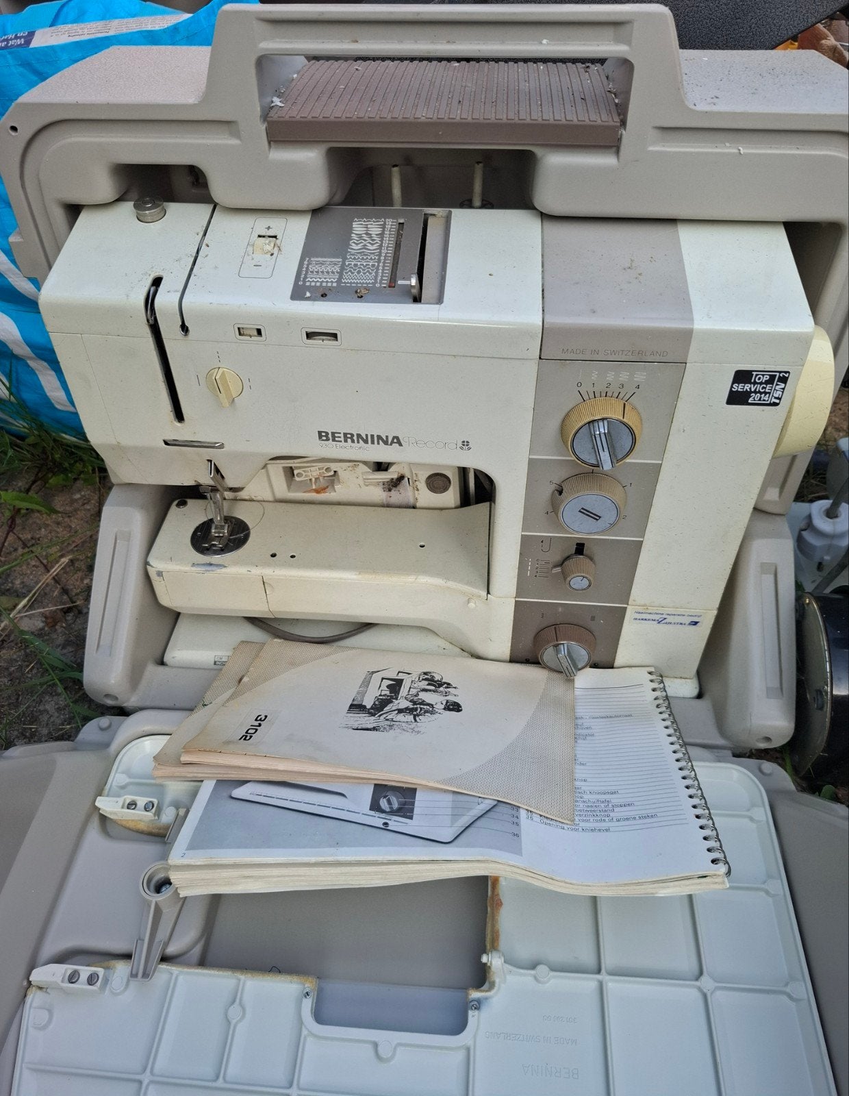 Werkende Bernina Record 930 Electronic naaimachine, Hobby en Vrije tijd, Naaimachines en Toebehoren, Gebruikt, Naaimachine, Bernina