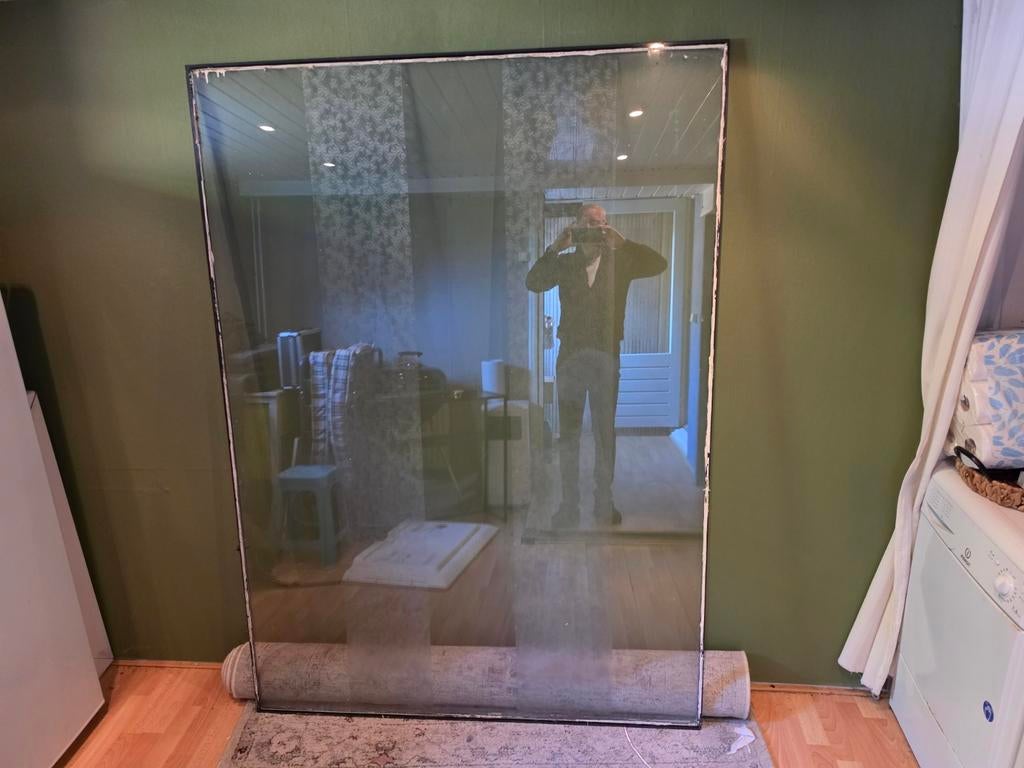 Gratis af te halen: groot raam dubbelglas, Doe-het-zelf en Verbouw, Glas en Ramen, Ophalen, Gevelraam of Ruit, Gebruikt, 160 cm of meer