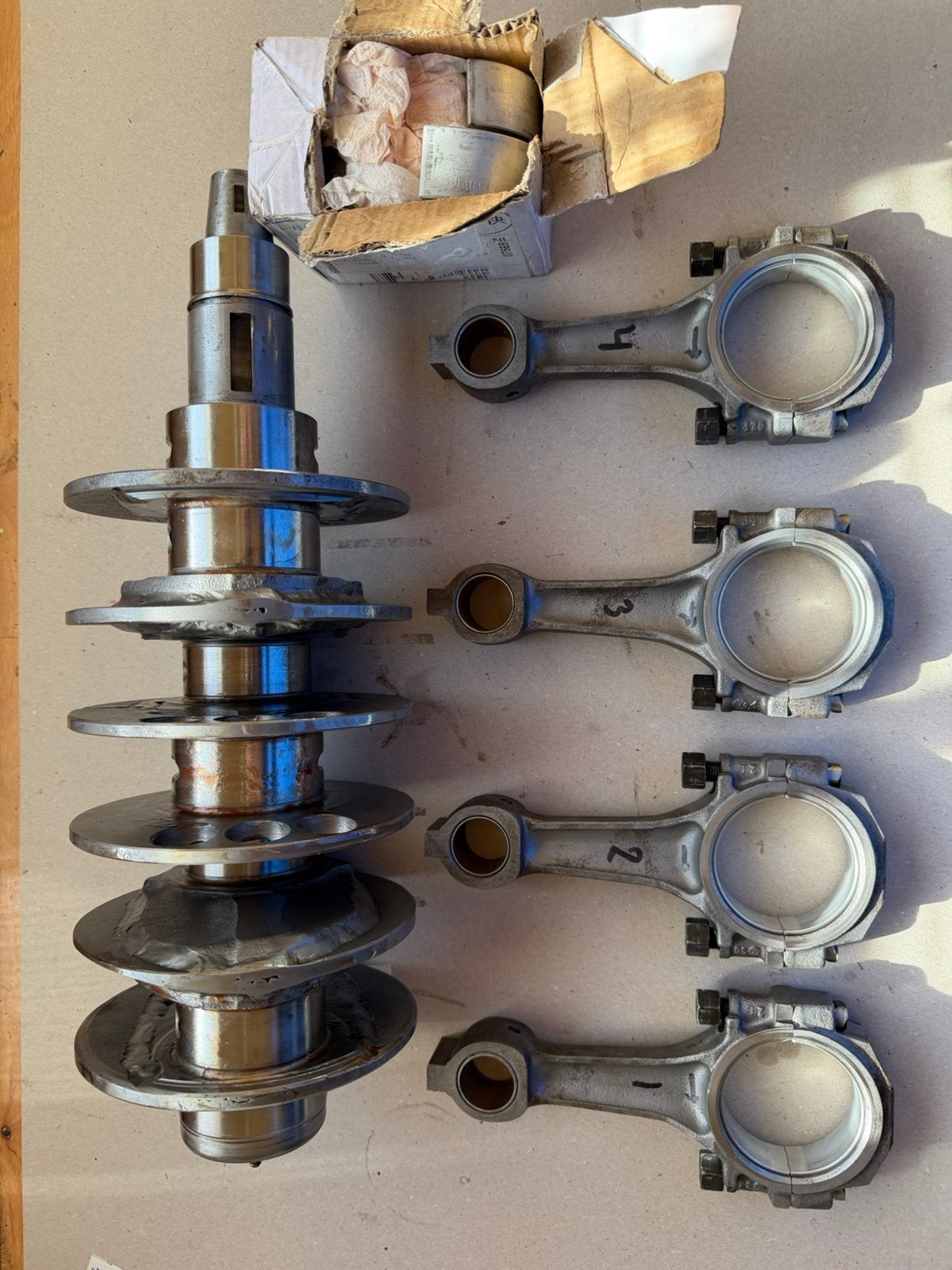 Diverse VW T2 onderdelen, oa krukas type 4, etc, Ophalen of Verzenden, Gebruikt, Volkswagen