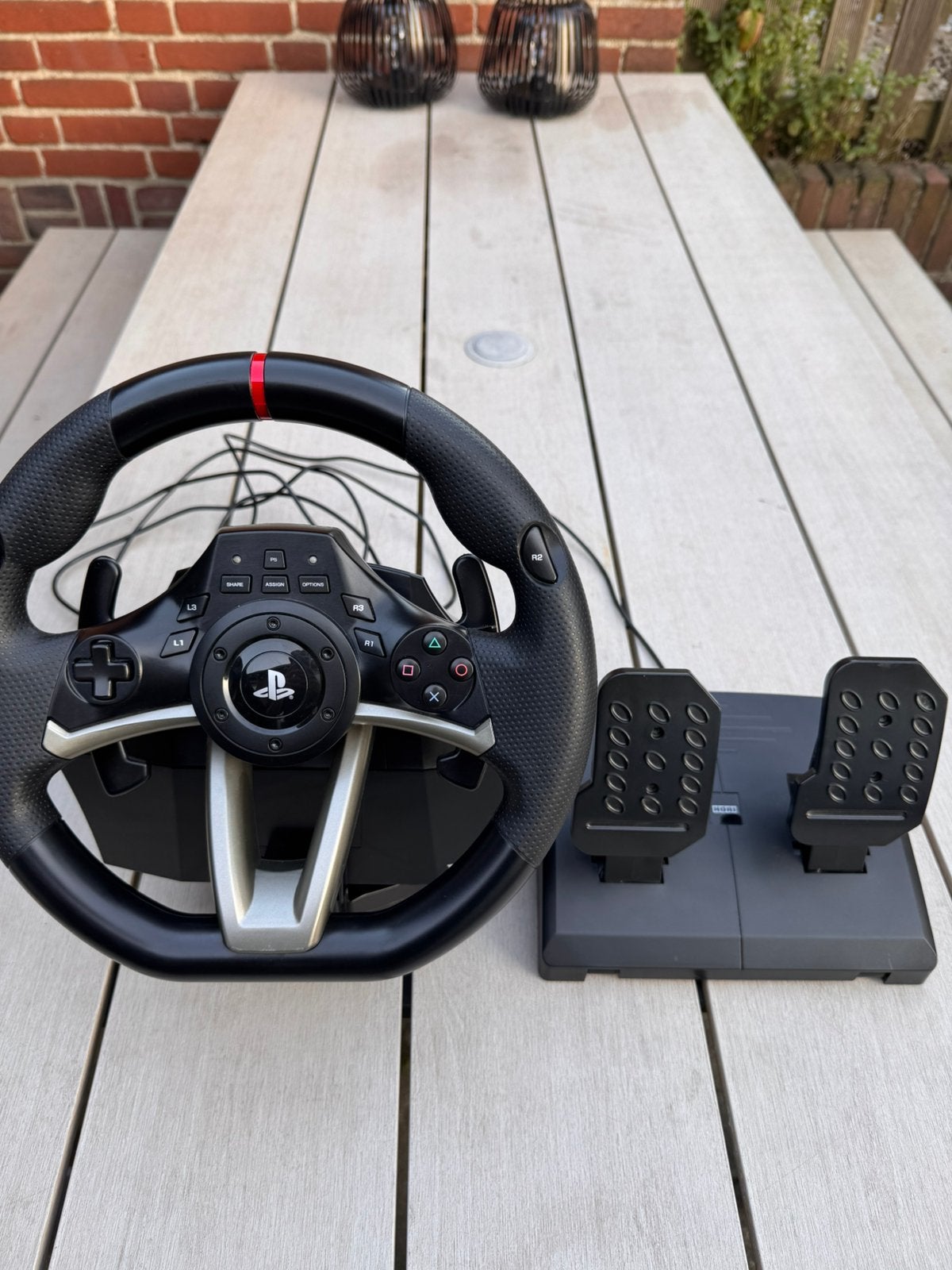 Hori Apex, Official Licensed Race Stuur - PC + PS4 + PS3 -, Spelcomputers en Games, Ophalen of Verzenden, Refurbished, Stuur of Pedalen