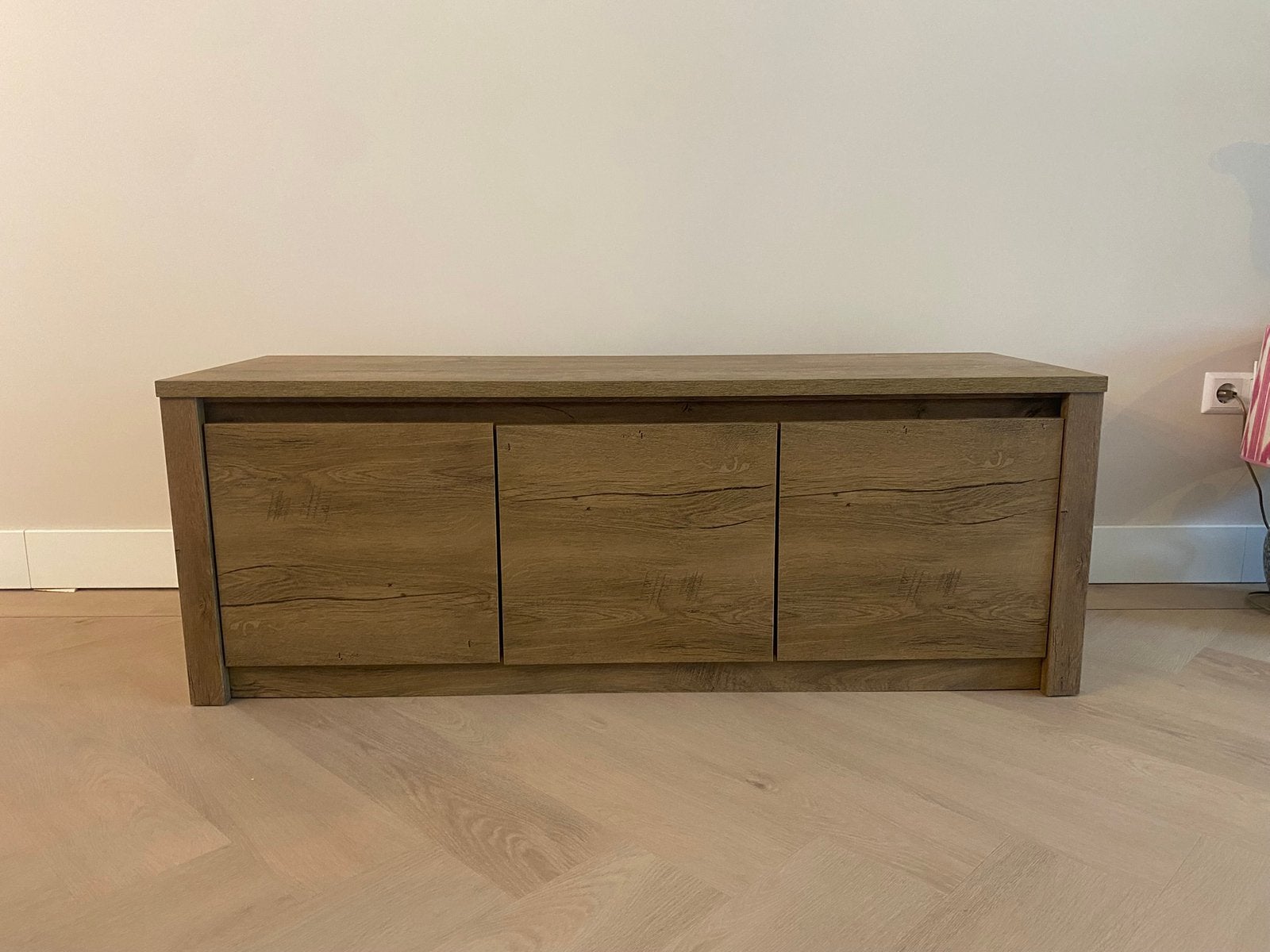 Tv meubel 130cm, Ophalen, 25 tot 50 cm, 100 tot 150 cm, Minder dan 100 cm