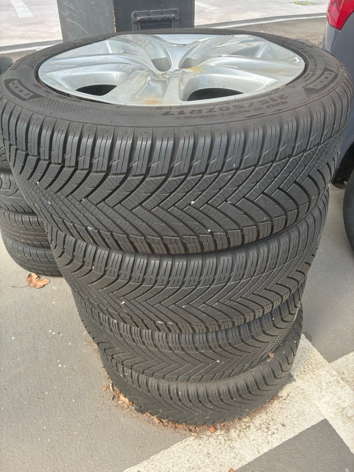 All Season Banden en Velgen 215/50ZR17 95W, Ophalen, Gebruikt