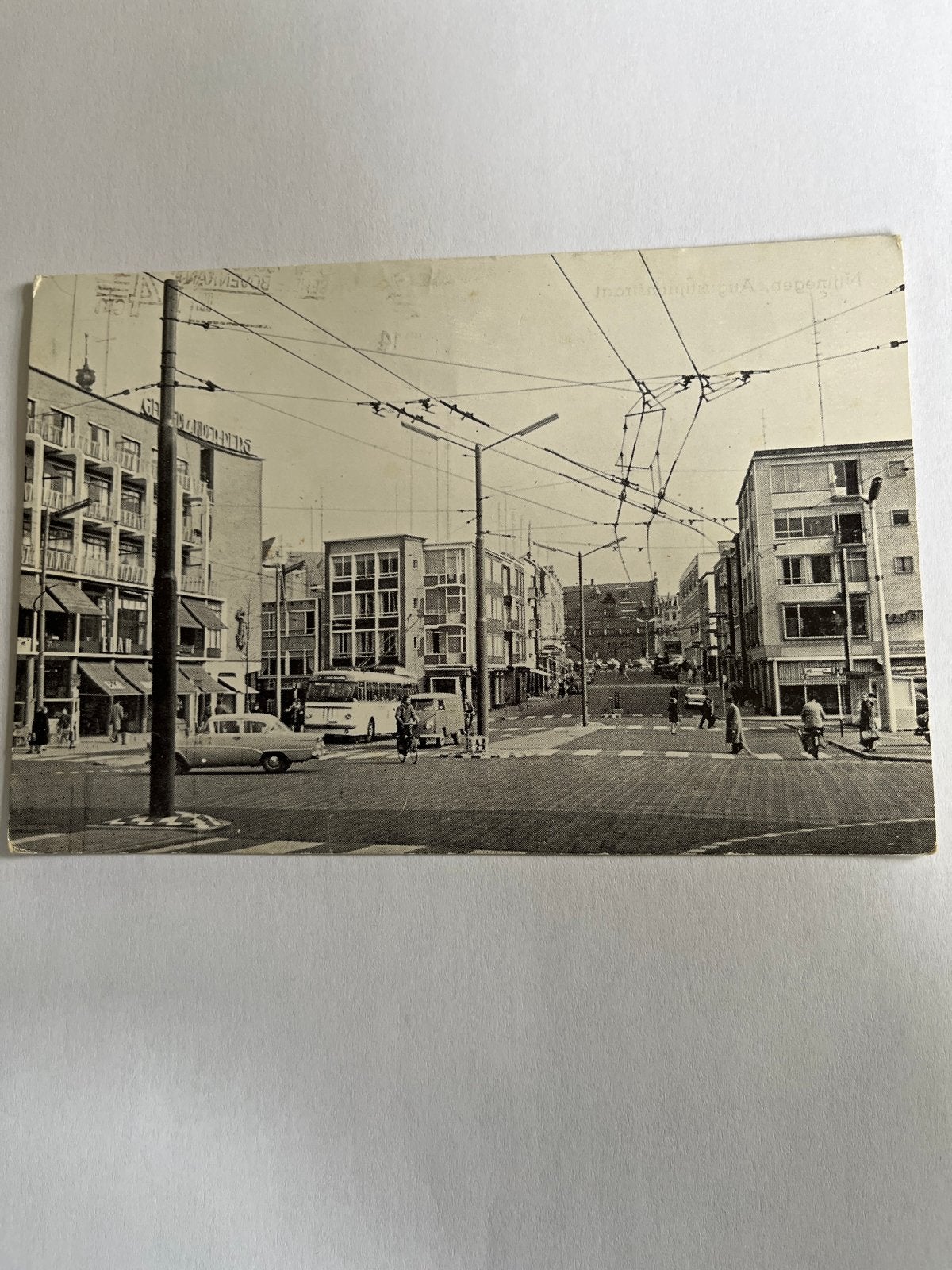 ansichtkaart Nijmegen, Augustijnenstraat (1959), Verzenden, 1940 tot 1960, Gelopen, Gelderland