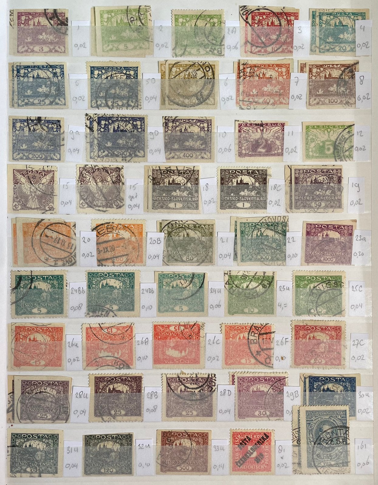 Stockboek met postzegels Tsjechoslowakije 1918-1976, Ophalen of Verzenden, Buitenland