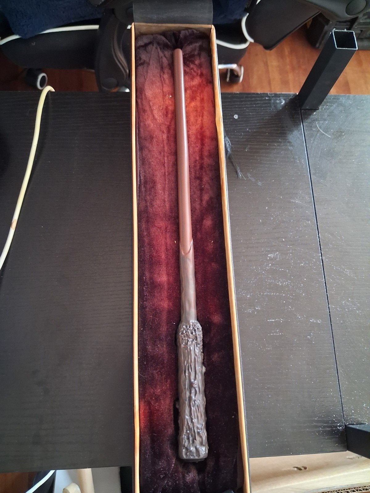 Harry Potter toverstaf in doos, Verzamelen, Harry Potter, Ophalen of Verzenden, Gebruikt, Replica