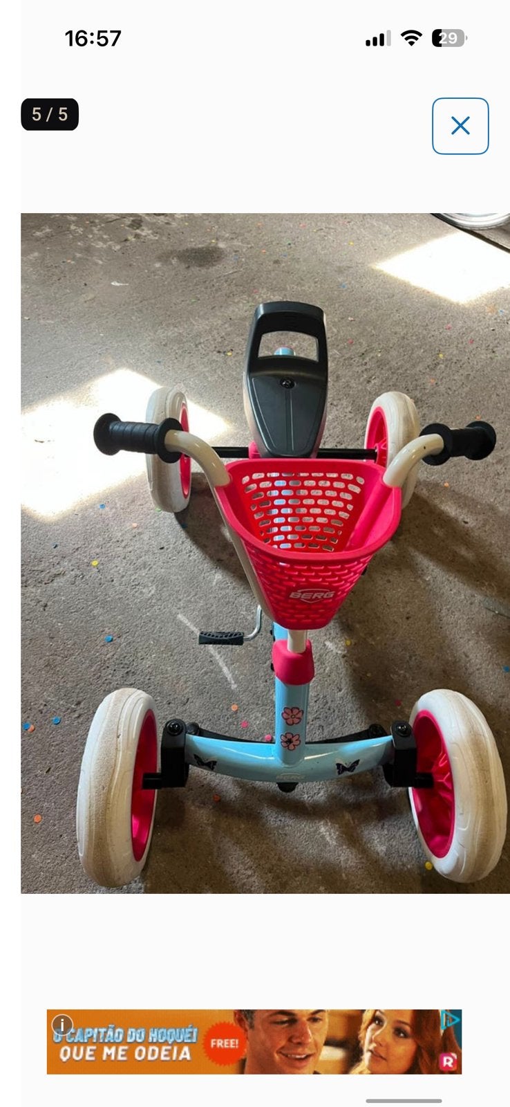 Berg BUZZY trike Uitstkende staat! Verkoop ivm amper gebruik, Kinderen en Baby's, Speelgoed | Buiten | Skelters, Ophalen of Verzenden