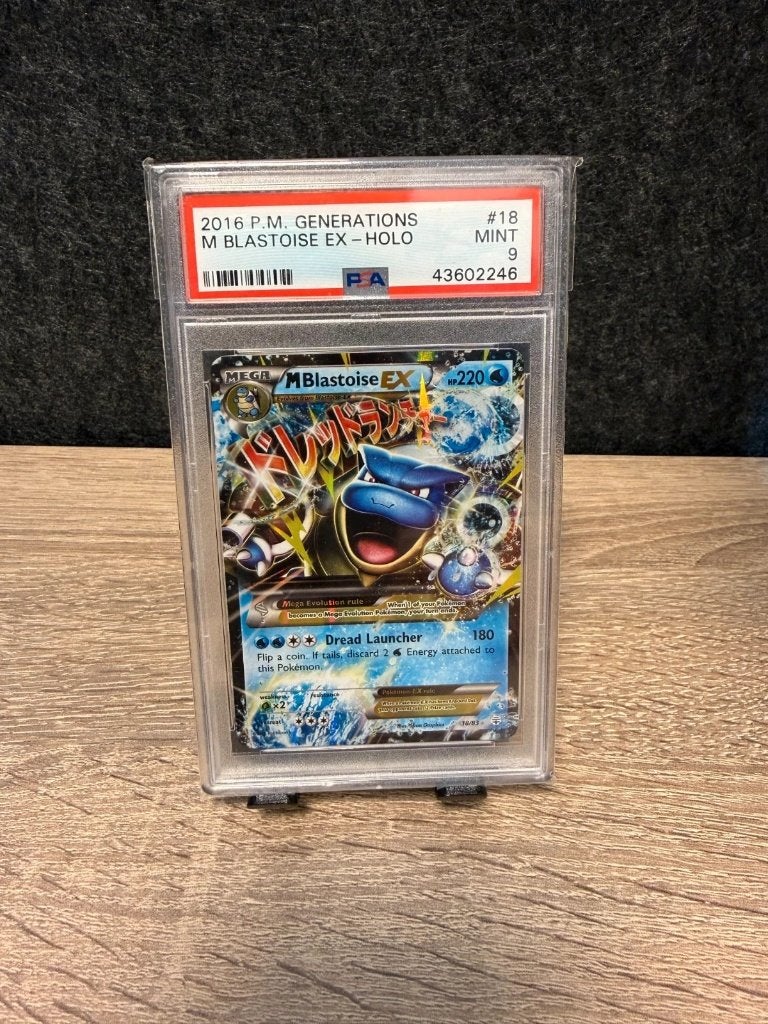 Pokémon | M Blastoise Ex | Psa 9 | 18/83 | 2016 | Holo, Ophalen of Verzenden, Zo goed als nieuw