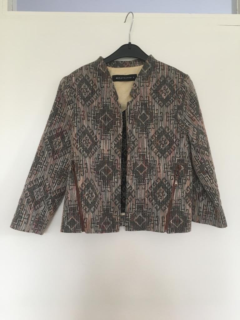 Expresso zilveren aztec blazer maat 38, Maat 38/40 (M), EPR Online B.V., Expresso, Jozefstraat v/h Molenpoort 29 2611 GE Delft