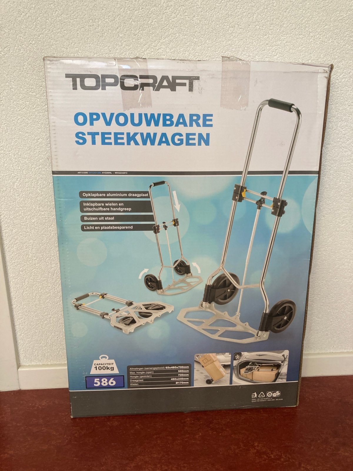 Opvouwbare Steekwagen - TOPCRAFT, Ophalen of Verzenden, Steekwagen
