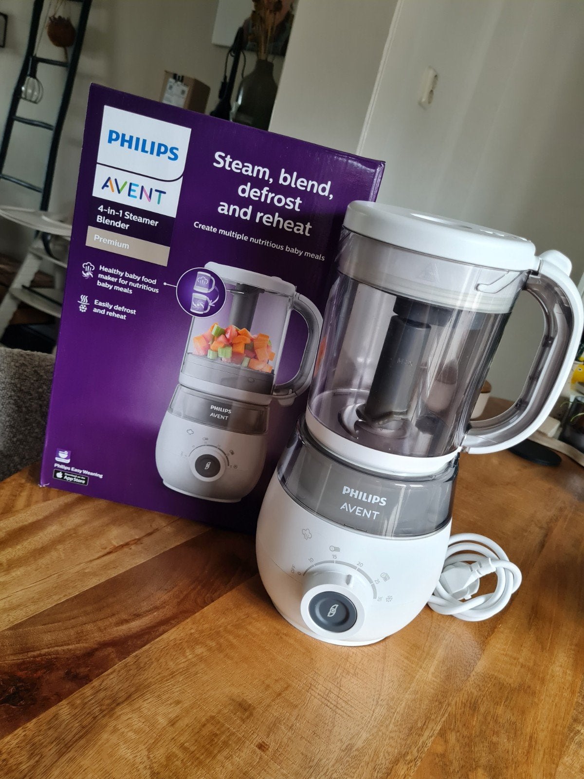 Philips Avent 4-in-1 Stomer Blender voor Babyvoeding, Ophalen of Verzenden, Gebruikt, Blender