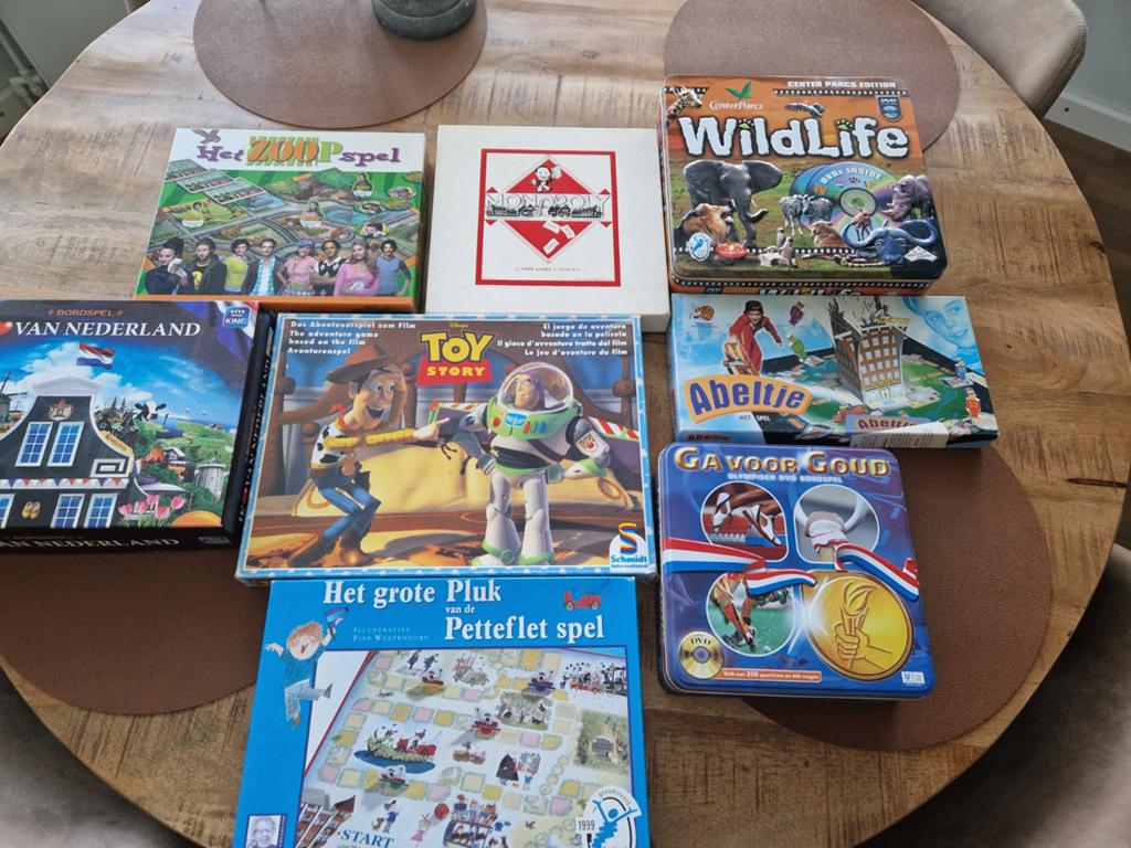 Diverse spellen., Hobby en Vrije tijd, Gezelschapsspellen | Bordspellen, Ophalen of Verzenden, Gebruikt