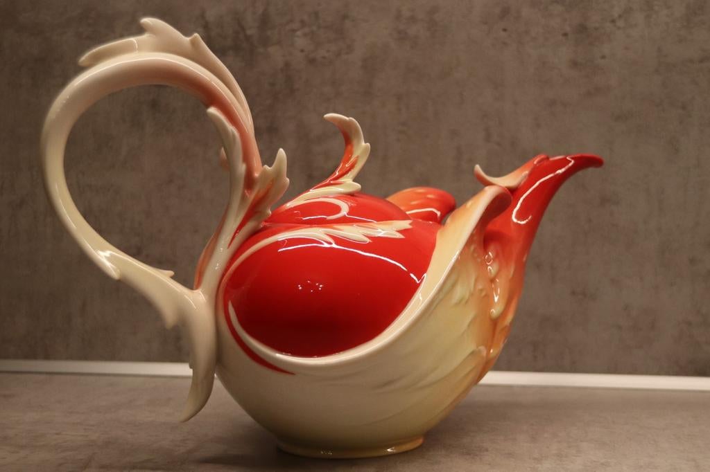 Theepot Franz Porcelain 'Phoenix in flight, Ophalen of Verzenden