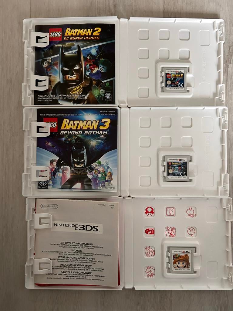 Nintendo 3DS spellen: Lego Batman en Super Mario, Avontuur en Actie, Gebruikt, 1 speler, Ophalen of Verzenden