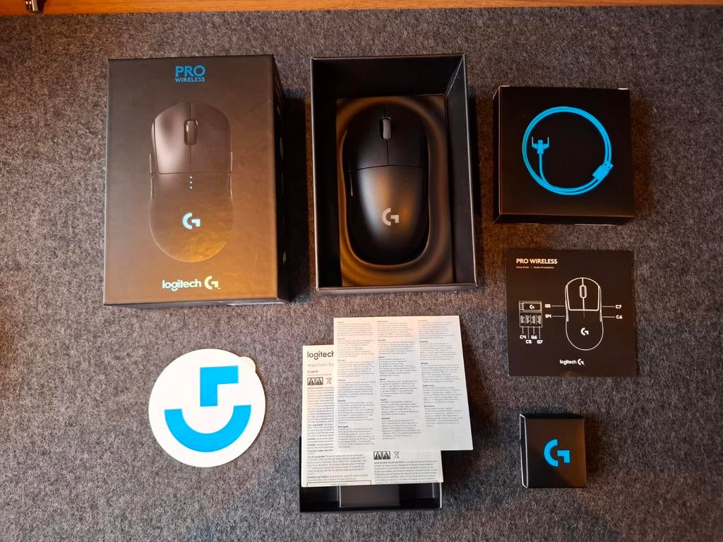 Logitech G Pro Wireless Gaming Muis - Zo goed als nieuw, Computers en Software, Muizen, Muis, Rechtshandig, Ophalen of Verzenden