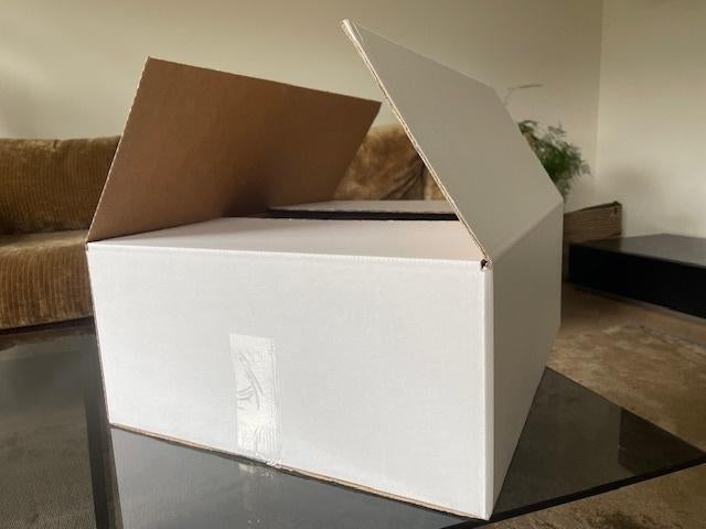 Witte verzenddozen - kartondozen - postdozen - 100 st., Doe-het-zelf en Verbouw, Kratten en Dozen, Ophalen, Doos, 40 tot 60 cm