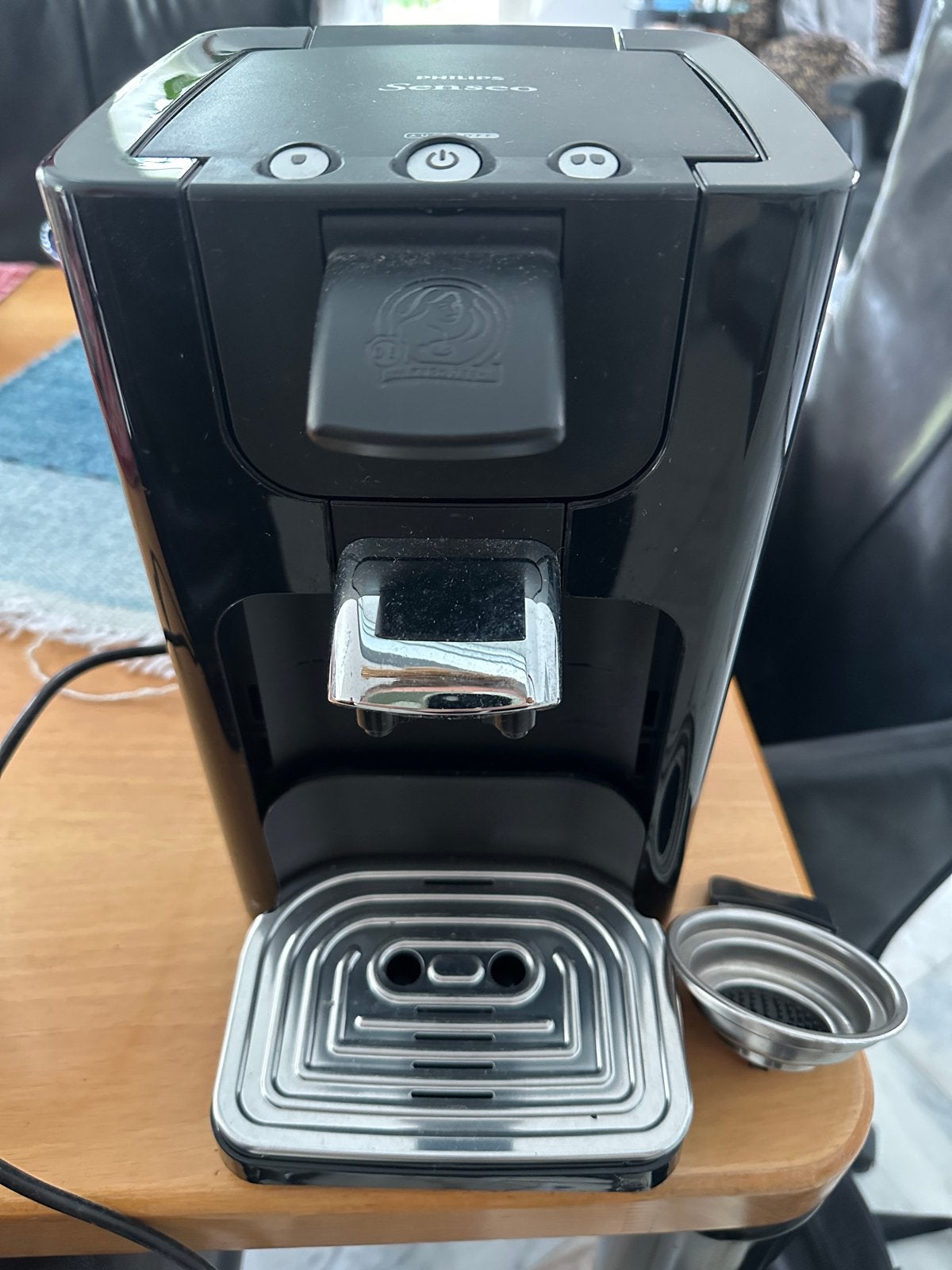 Philips Senseo Quadrante HD7860/80 - Zwart, Koffiemachine, Ophalen of Verzenden, Zo goed als nieuw, Koffiepads en cups