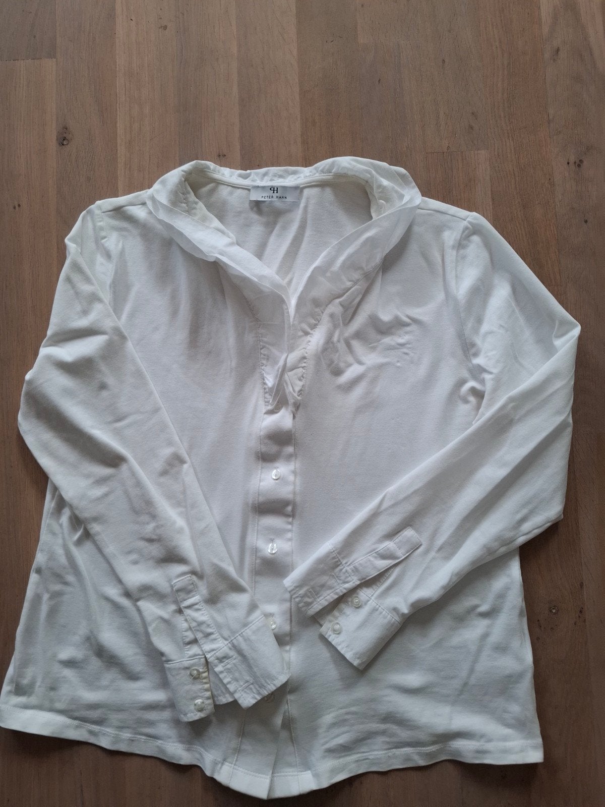 Peter Hahn blouse maat L, Wit, Maat 42/44 (L), Ophalen of Verzenden, Peter Hahn