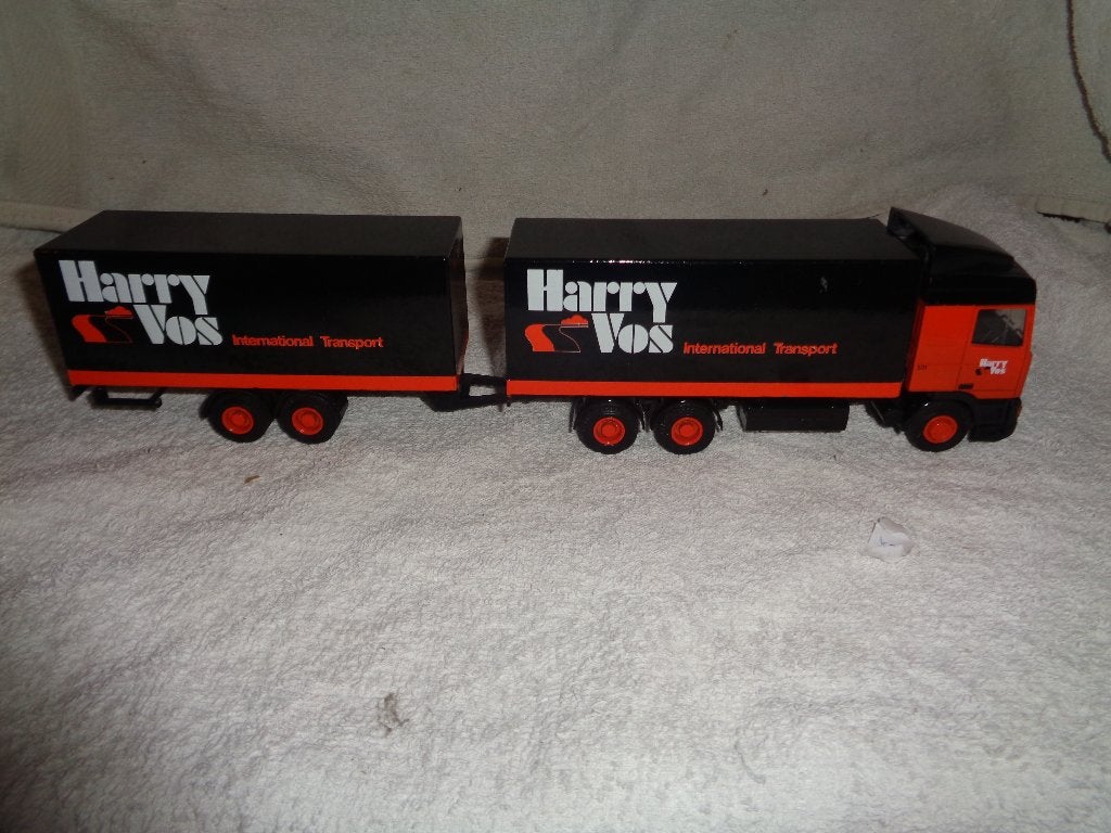 Lion car Daf wipcar Harry Vos, Ophalen of Verzenden, Zo goed als nieuw, Bus of Vrachtwagen, Lion Toys