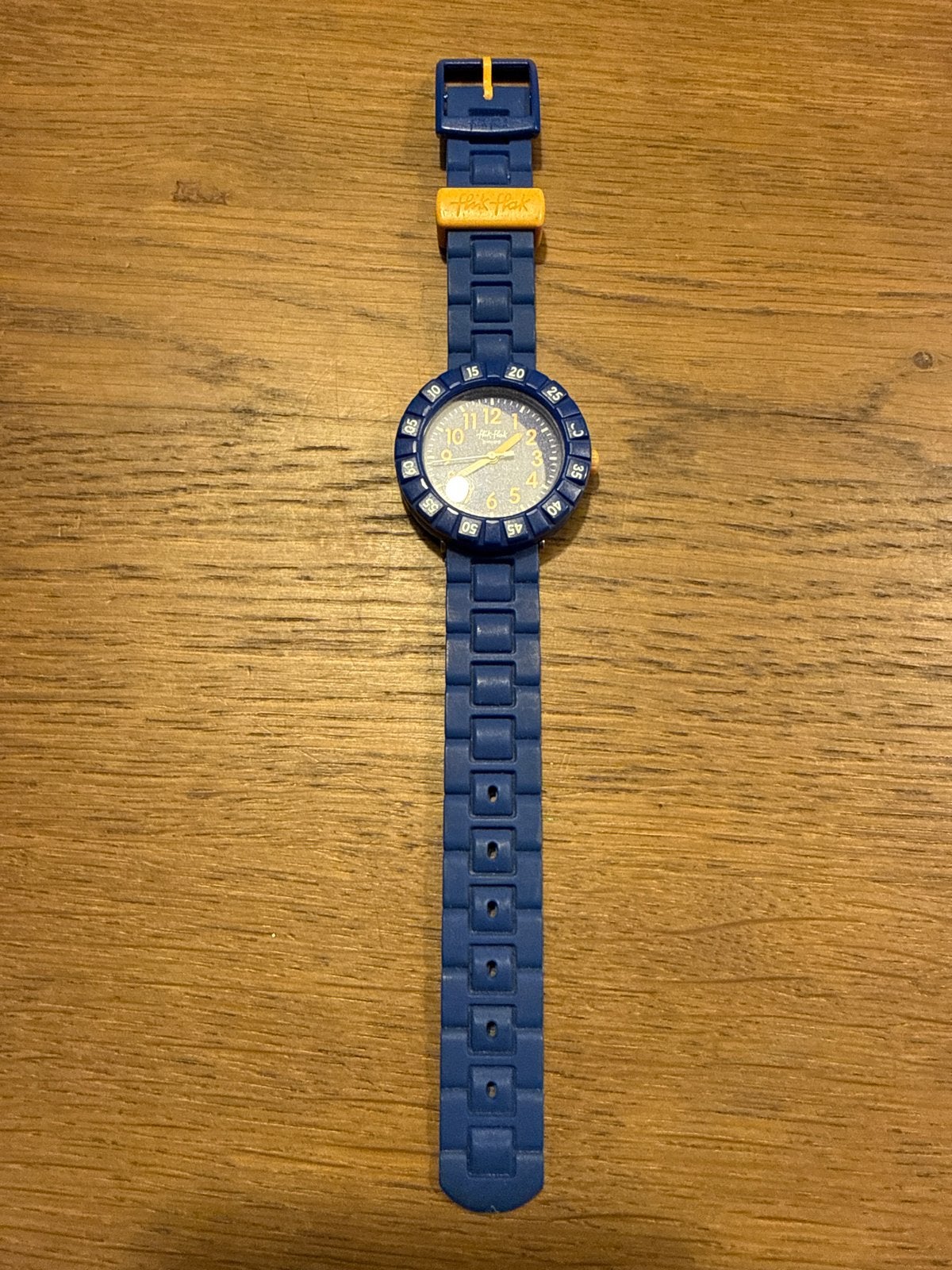 Flik Flak kinderhorloge blauw - Zo goed als nieuw, Sieraden, Tassen en Uiterlijk, Ophalen of Verzenden, Zo goed als nieuw, Blauw