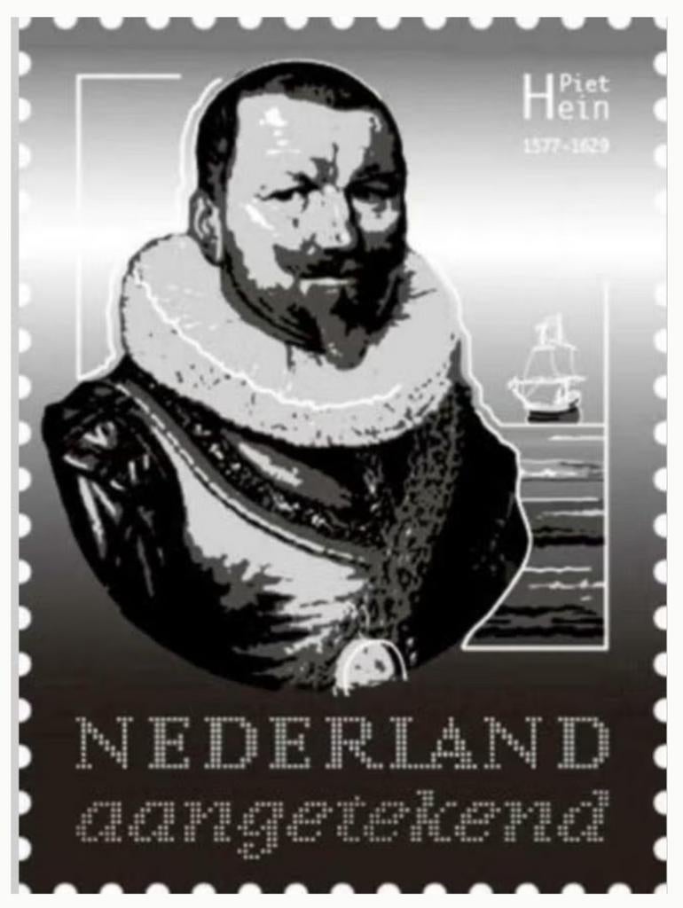 2011 Piet Hein Zilveren Postzegel (Aangetekend) Postfris., Postzegels en Munten, Verzenden, Postfris