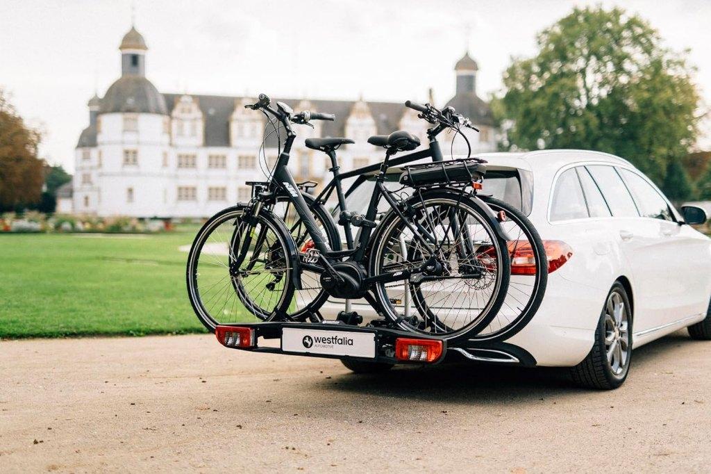 Westfalia Bikelander Classic Fietsendrager BC60, Auto diversen, Fietsendragers, Nieuw, Trekhaakdrager, 2 fietsen, Brede banden