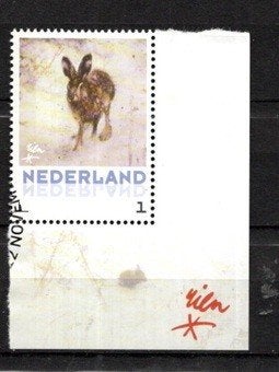 gestempelde. Persoonlijke: uit velletje van 3. Haas, Ophalen of Verzenden, Na 1940, Gestempeld