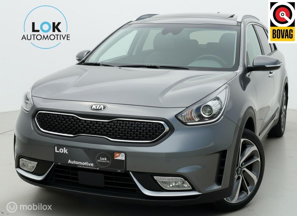Kia Niro 1.6 GDi Hybrid Edition DAK|JBL|CAMERA|TRKHK|, Gebruikt, Leder en Stof, 23 km/l, Bedrijf