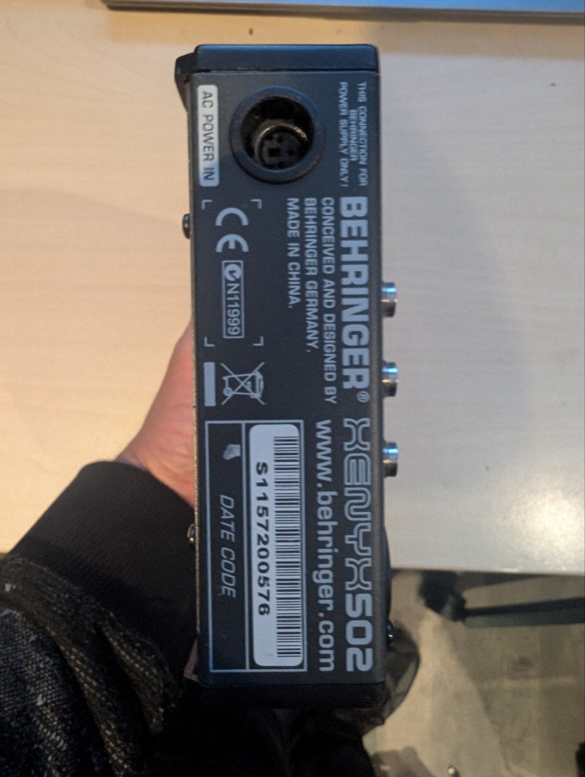 Behringer Xenyx 502 mixer (zonder voeding), Ophalen of Verzenden, Gebruikt, Minder dan 5 kanalen, Microfooningang