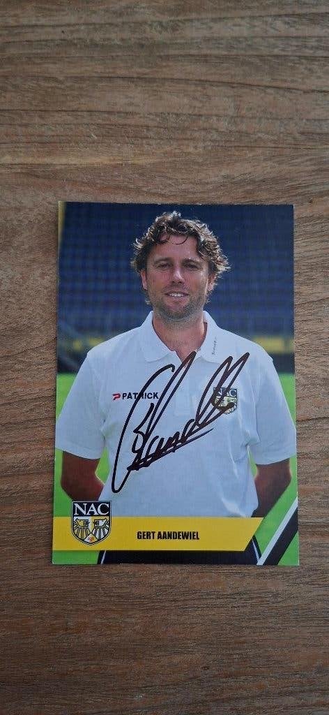 Spelerskaart met handtekening; Gert Aandewiel # NAC Breda, Ophalen of Verzenden, Nieuw, NAC Breda, Spelerskaart