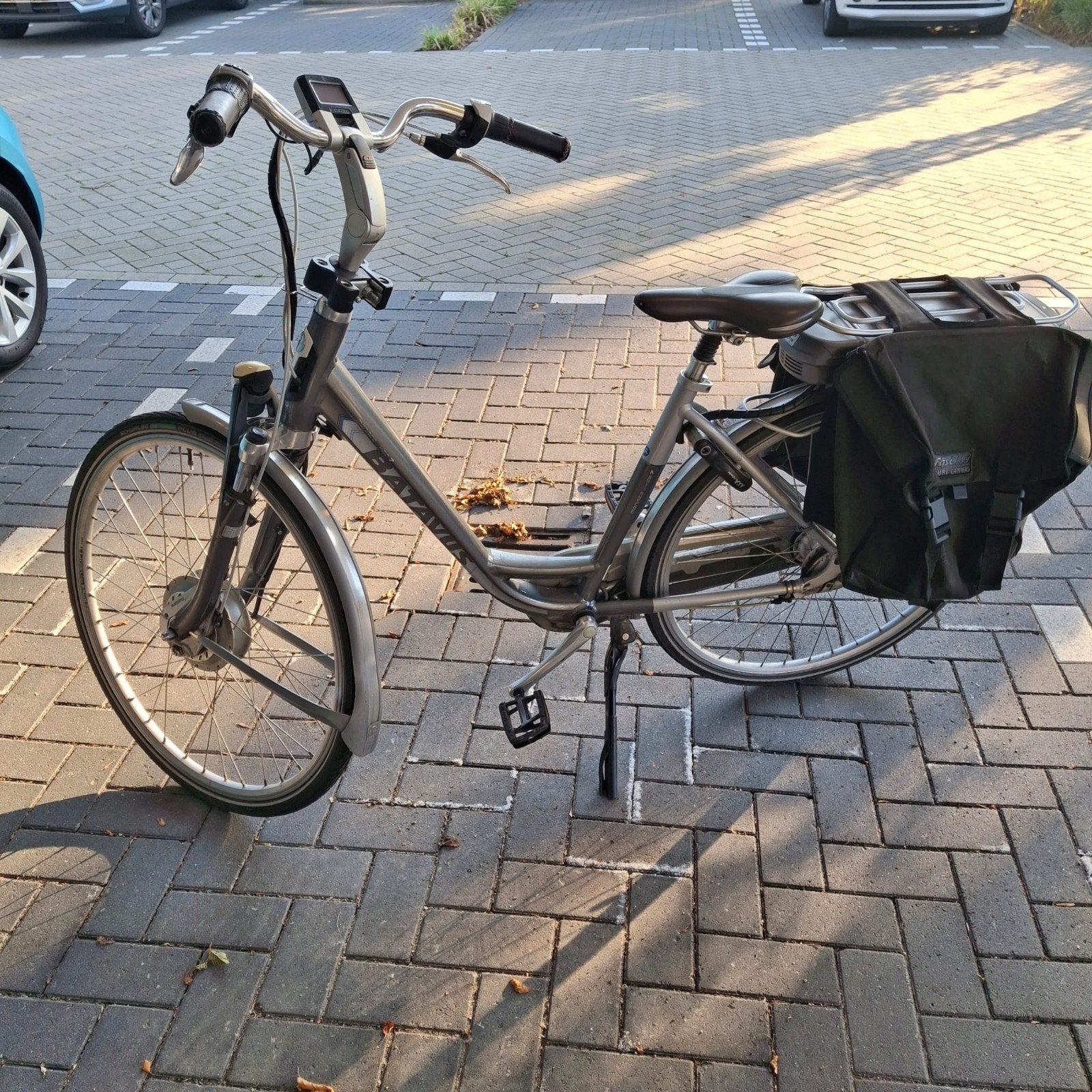 Batavus elektrische fiets met fietstassen