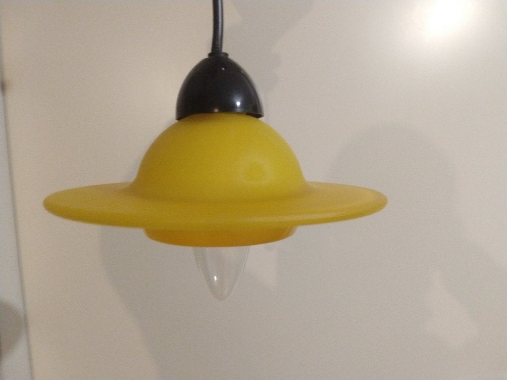 space age ufo lamp, Ophalen of Verzenden, Gebruikt, Glas, Space age